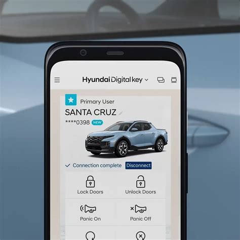 hyundai santa cruz digital key